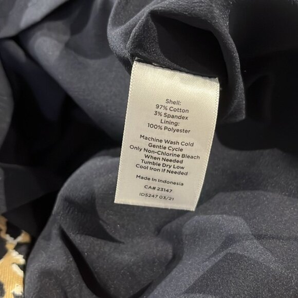 Talbots Abstract Cheetah Canvas A-Line Skirt - Picture 8 of 8